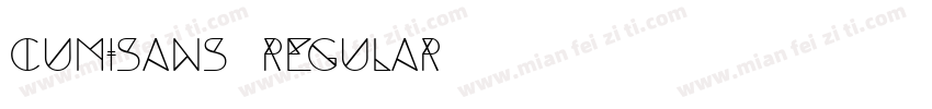 Cumisans Regular字体转换